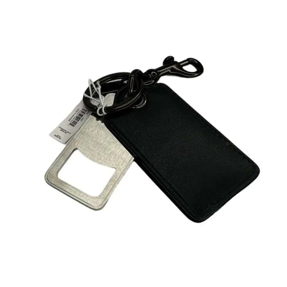 Coach Bottle Opener Key Fob With Coach Stamp Teal